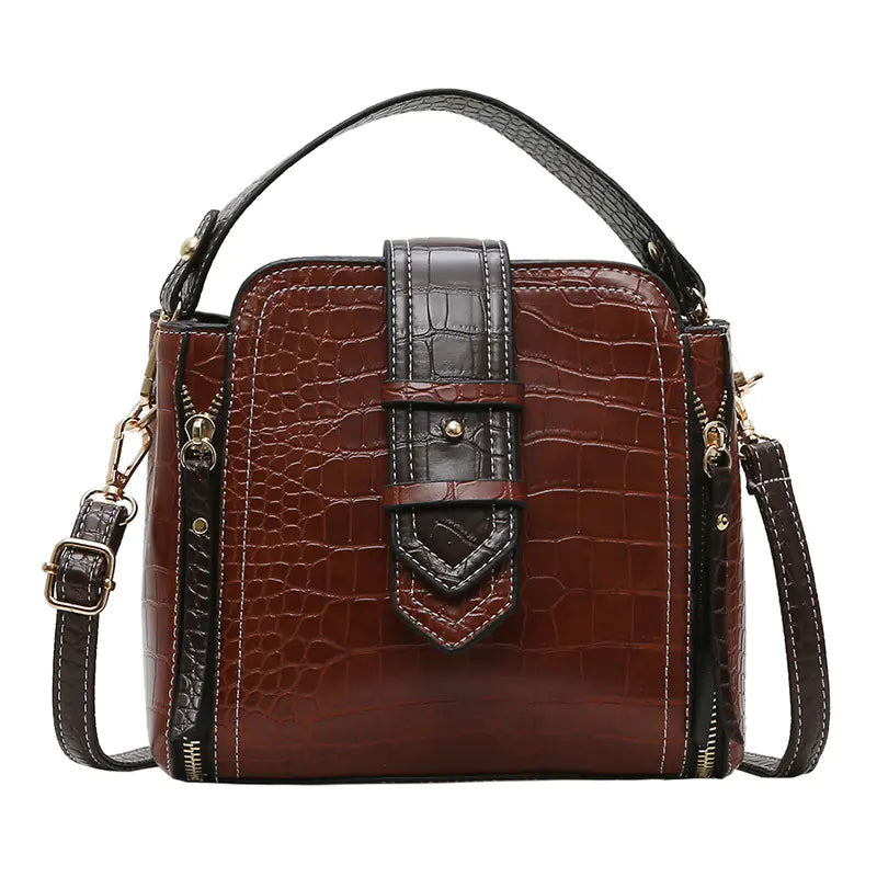 🔥 New released Luxury Vintage Crocodile Pattern Shoulder Tote Bag (for girls & women)
