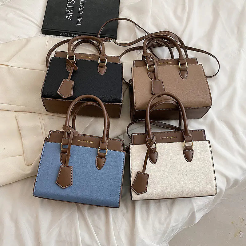 ⭐️ New designed Women's Color Block Tote Bag - Large Capacity
