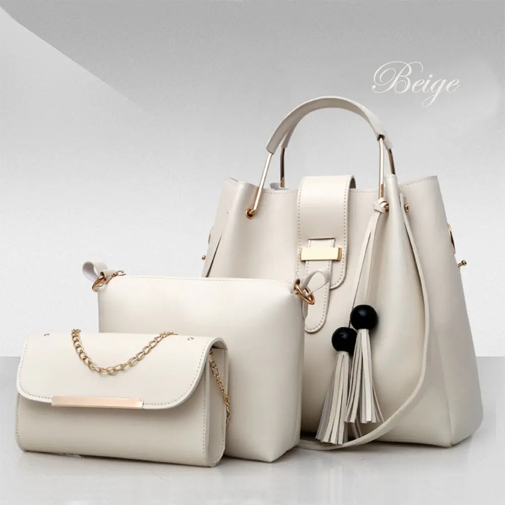 New released Women's Bucket Bag Set - Trendy Tote & Crossbody (3 Pieces)