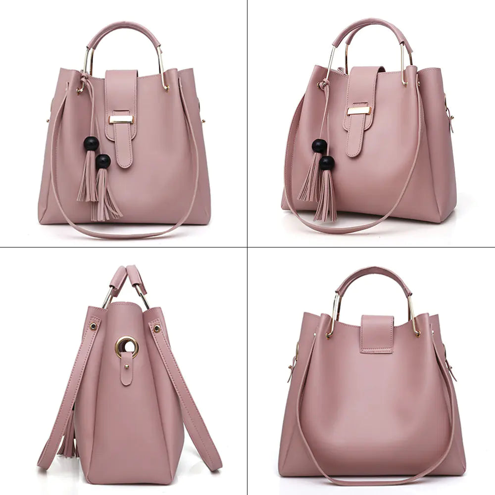 New released Women's Bucket Bag Set - Trendy Tote & Crossbody (3 Pieces)