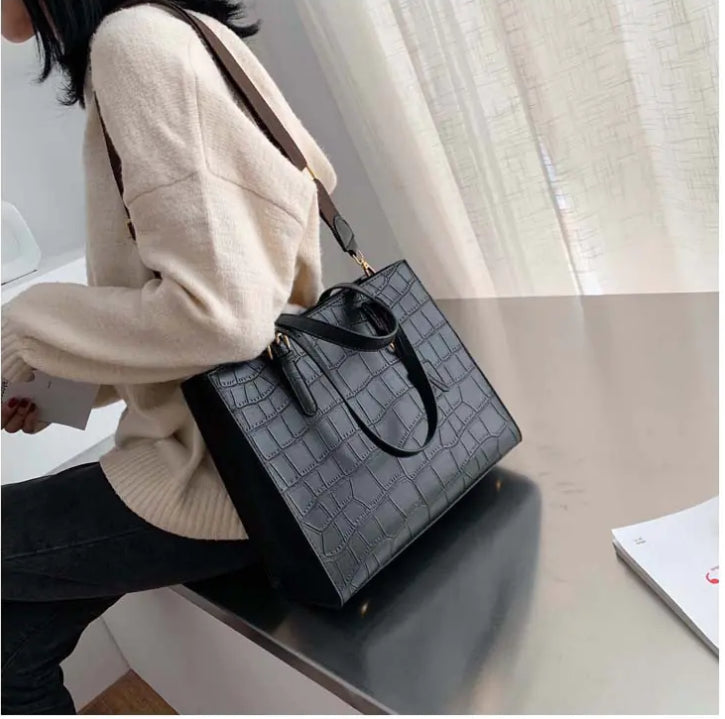 Fashionable Stone Pattern Tote Bag for Women