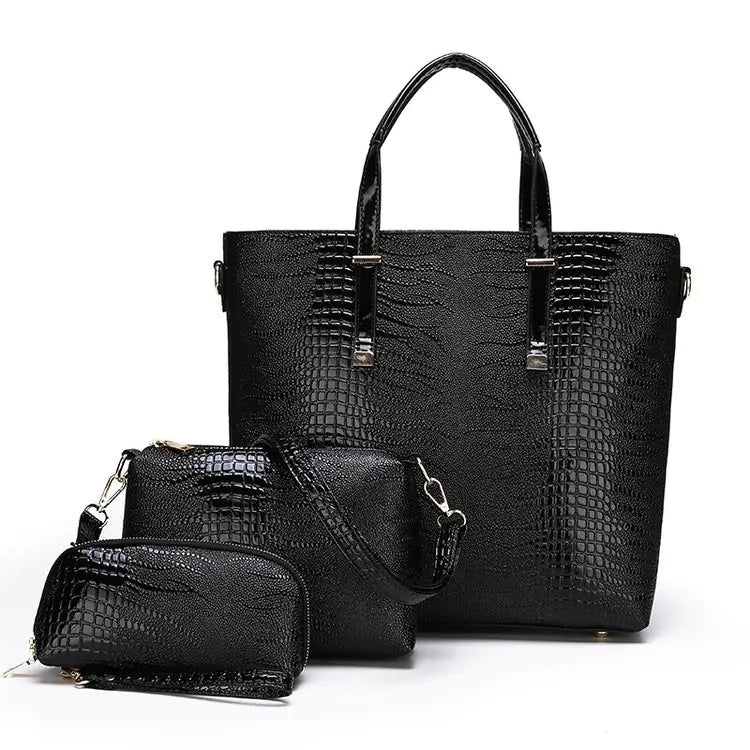 🔥 New released 2025 Stone Pattern Women's Three-Piece Tote Bag Set
