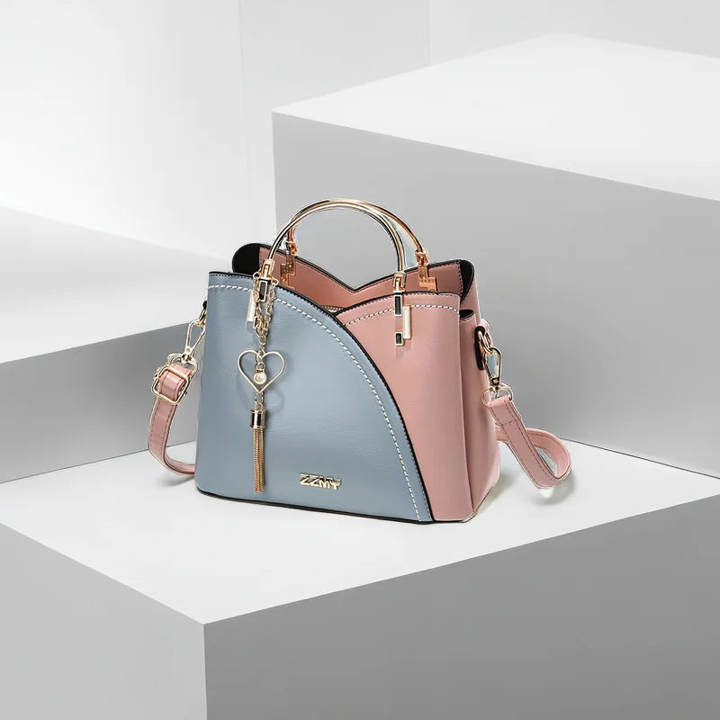 🔥 New 2025 Luxury Fashionable Large-Capacity Color Contrast Shoulder Bag