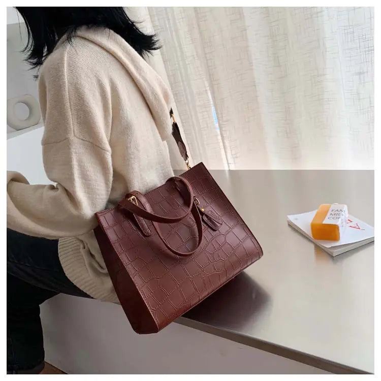 Fashionable Stone Pattern Tote Bag for Women
