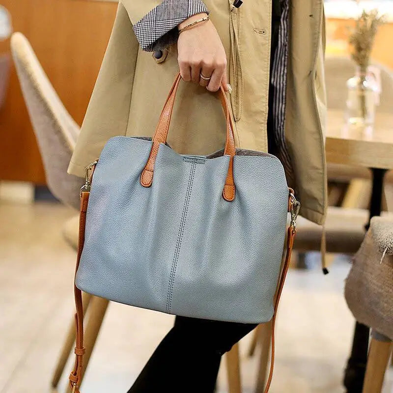 👜 Genuine Leather Women's Shoulder Crossbody Tote Bag