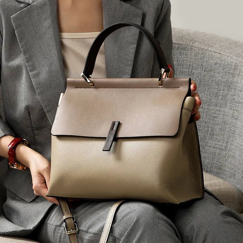 🔥 Genuine Leather Women's Handbag and Crossbody Tote