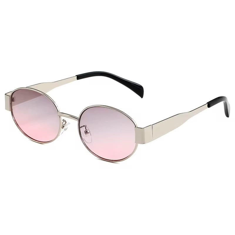 🔥 Hot Selling Fashion Vintage Gold Oval Metal Frame Sun Glasses for Men & Women, tio&tia Custom
Designer Brand Sunglasses