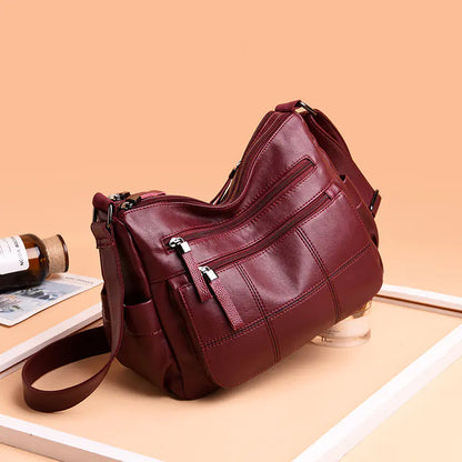 🔥 New launched Fashionable Women's Soft Leather Shoulder Bag for Moms and girls