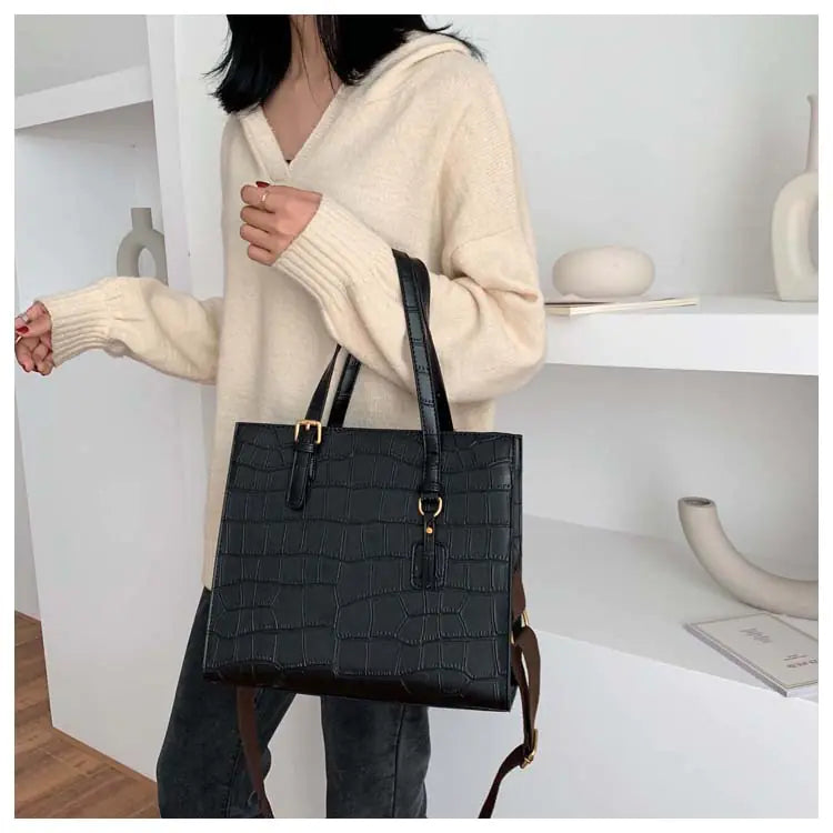 Fashionable Stone Pattern Tote Bag for Women