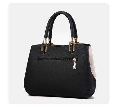 Luxury Women's Color Block Shoulder Bag - Stylish Casual Tote