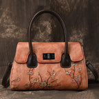Vintage Leather Tote Bag for Women, classy Shoulder Bag tioandtiashop