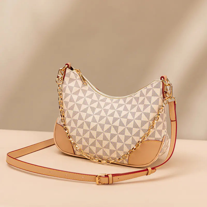 🔥 New 2026 Fashionable Women's Printed Chain Shoulder Bag