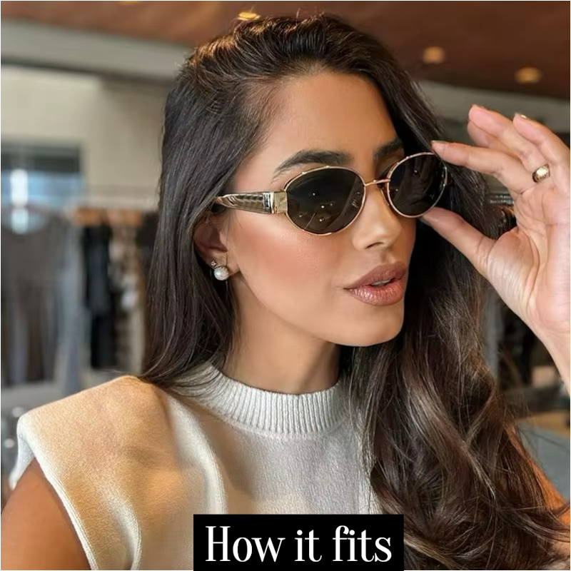 🔥 Hot Selling Fashion Vintage Gold Oval Metal Frame Sun Glasses for Men & Women, tio&tia Custom
Designer Brand Sunglasses