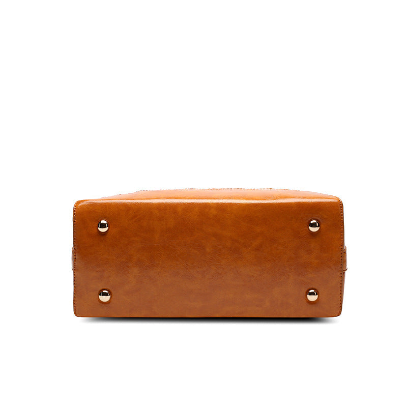 Minimalist Leather Shoulder Bag for Women tioandtiashop