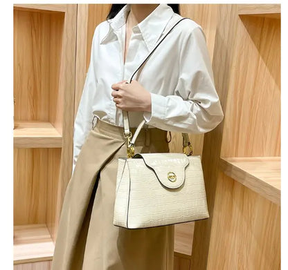 New 💼 2025  Crocodile Pattern Women's Bag - Retro Small Tote Bag