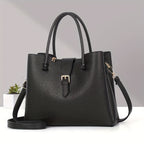 New Lightweight Pure Color Shoulder Women's Bag Casual Versatile Tote Handbag European and American Retro tioandtiashop