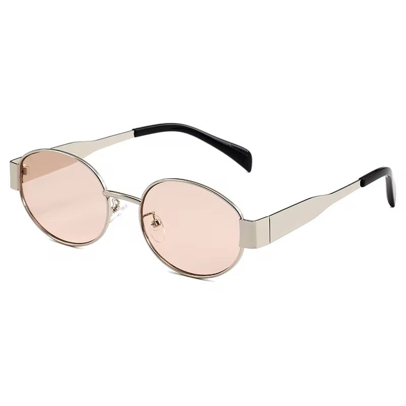 🔥 Hot Selling Fashion Vintage Gold Oval Metal Frame Sun Glasses for Men & Women, tio&tia Custom
Designer Brand Sunglasses