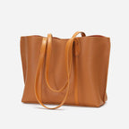 New Women's Leather Large Capacity Tote Bag tioandtiashop
