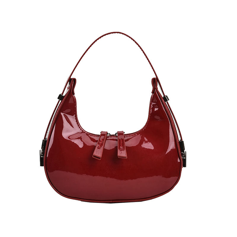 2023 Spring/Summer Women's Stylish Patent Shoulder Bag tioandtiashop