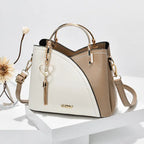 New Luxury Fashionable Large Capacity Color Contrast Shoulder Bag tioandtiashop