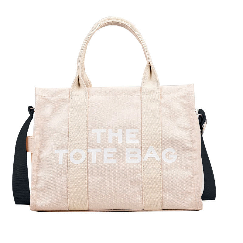 Tia Women's Letter Tote Bag - Large Capacity Canvas Bag tioandtiashop