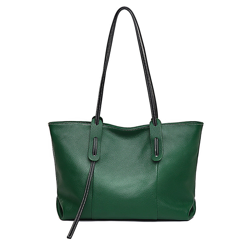 New Released Women's Large Capacity Leather Tote Bag tioandtiashop