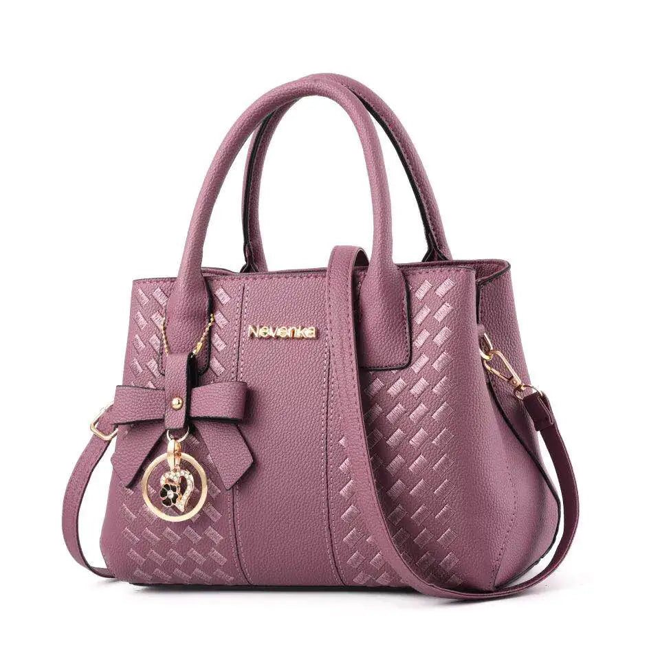 🔥 New 2026 Embroidered Bow Handbag - Casual Shoulder Tote Bag