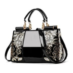 New released Women's Patent Leather Tote Bag Large Capacity tioandtiashop
