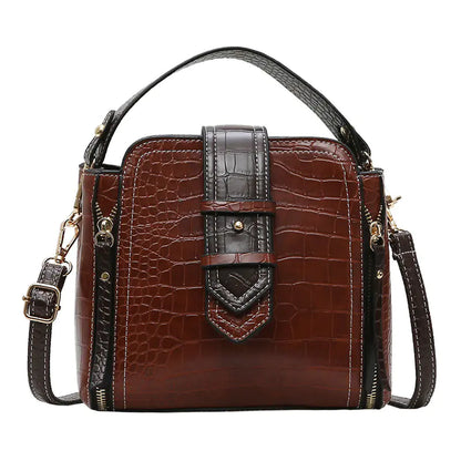 🔥 New released Luxury Vintage Crocodile Pattern Shoulder Tote Bag (for girls & women)