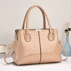 New Fashion Women's Crocodile Tote Shoulder Bag tioandtiashop