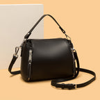 Genuine Leather Women's Shoulder Bag - Retro Style 2023 tioandtiashop