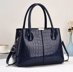 New Fashion Women's Crocodile Tote Shoulder Bag tioandtiashop