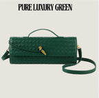 New pre-published luxury Woven Handbag for Women, Woven Leather, Handbag Clutch, Purse Casual. tioandtiashop