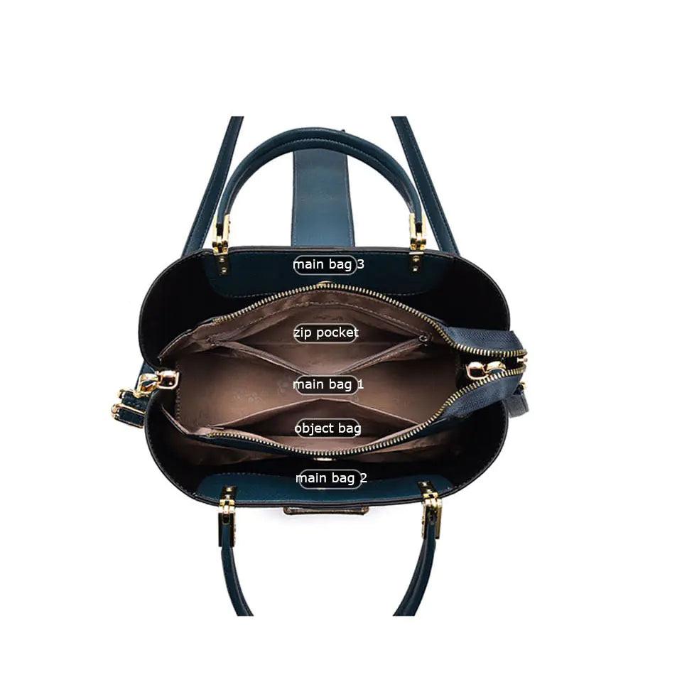 New 👜 2025 Luxury Snake Grain Leather Women's Tote & Crossbody Bag