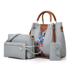 New pre-published 4 Piece Large Capacity Tote Shoulder Bag Set tioandtiashop