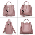 New Released Women's Bucket Bag Set, Trendy Tote Crossbody, 3 Pieces tioandtiashop