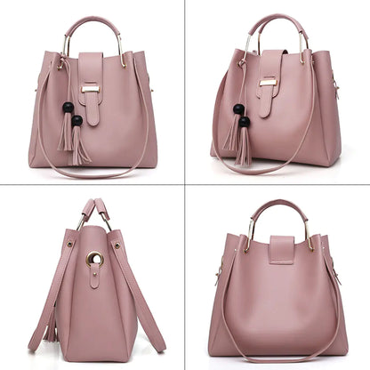 New released Women's Bucket Bag Set - Trendy Tote & Crossbody (3 Pieces)