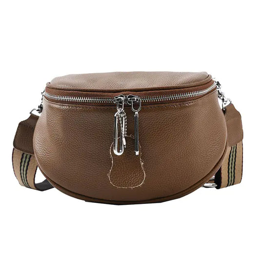 New released Women’s Genuine Leather Crossbody Messenger Tote Bag