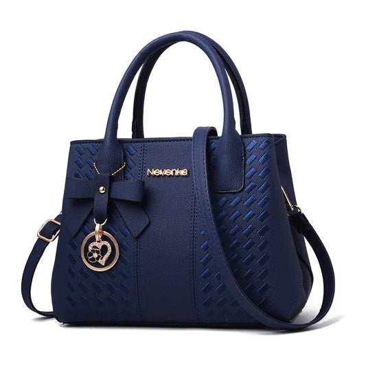 🔥 New 2025 Embroidered Bow Handbag - Casual Shoulder Tote Bag