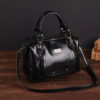 Luxury Fashionable Women's Shoulder Crossbody Bag - Vintage Leather