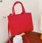 New trendy embossed Women's Simple Tote Bag tioandtiashop