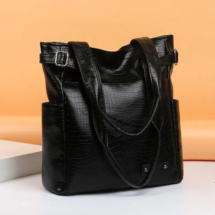 🔥 New Luxury Large Capacity Soft Leather Tote Shoulder Bag