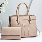 Elegant Women's Embroidered Tote and Crossbody Bag Set tioandtiashop
