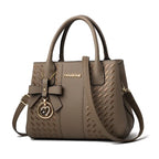 New Released Embroidered Bow Handbag Casual Shoulder Tote Bag tioandtiashop