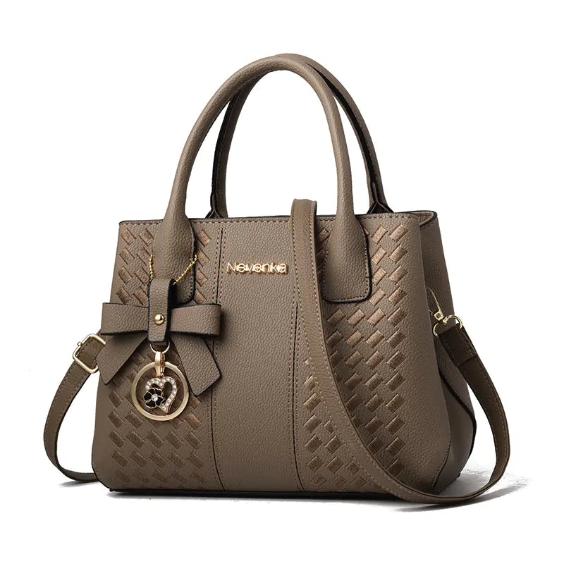 🔥 New 2025 Embroidered Bow Handbag - Casual Shoulder Tote Bag