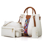 New pre-published 4 Piece Large Capacity Tote Shoulder Bag Set tioandtiashop