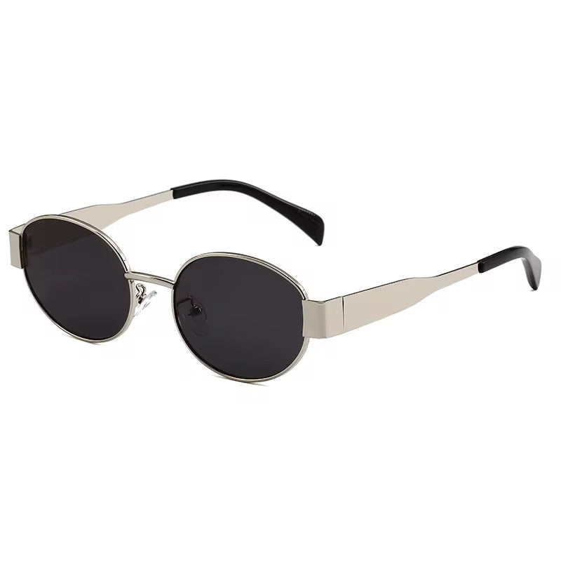 🔥 Hot Selling Fashion Vintage Gold Oval Metal Frame Sun Glasses for Men & Women, tio&tia Custom
Designer Brand Sunglasses