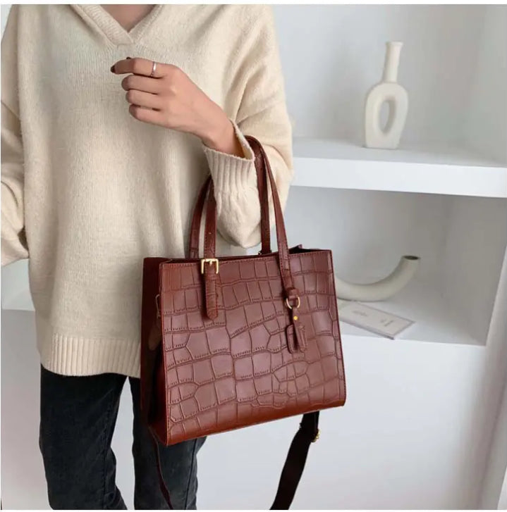 Fashionable Stone Pattern Tote Bag for Women