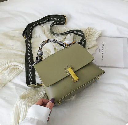 🔥 2025 New released Fashionable Women's Shoulder Bag with Scarf Detail