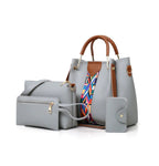 New pre-published 4 Piece Large Capacity Tote Shoulder Bag Set tioandtiashop